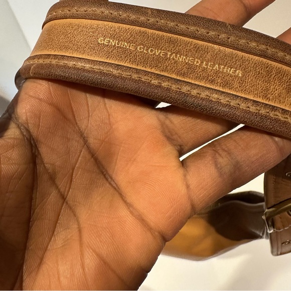 Coach Women's Ergo Distressed Shoulder Leather Bag in Camel Brown - Picture 9 of 10